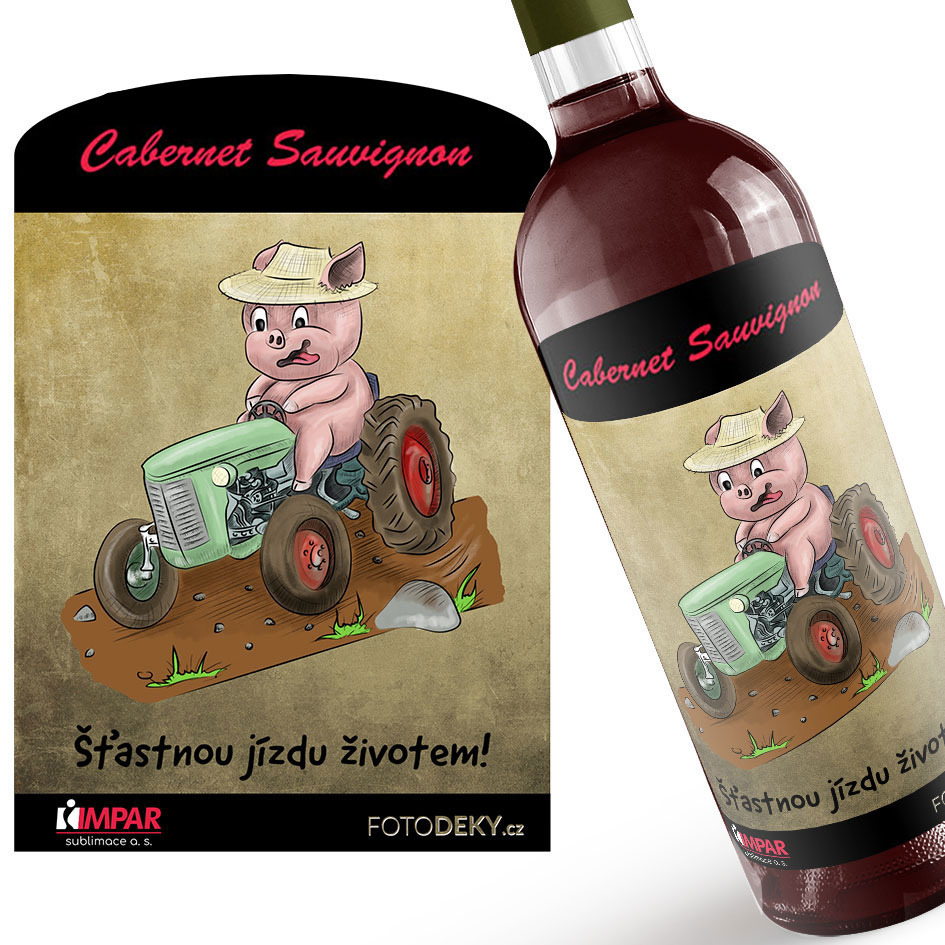 Víno Prasátko a traktor (Druh Vína: Červené víno)