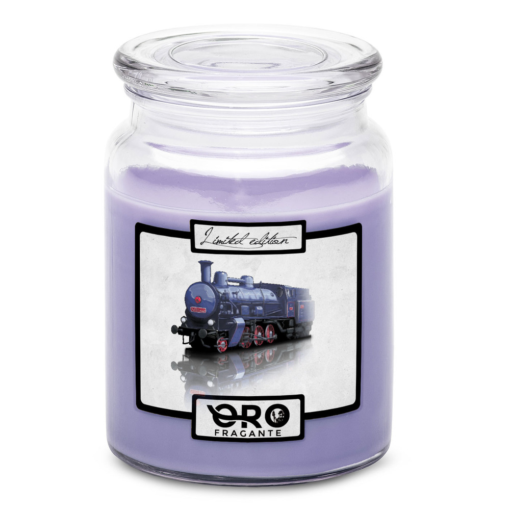 Svíčka Parní lokomotiva (Vůně svíčky: Levandule)