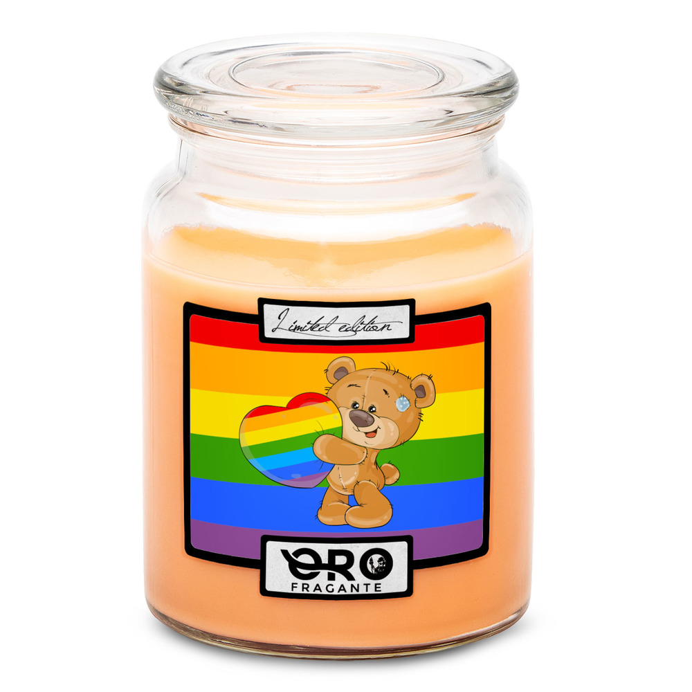 Levně Svíčka LGBT Bear (Vůně svíčky: Tropické ovoce)