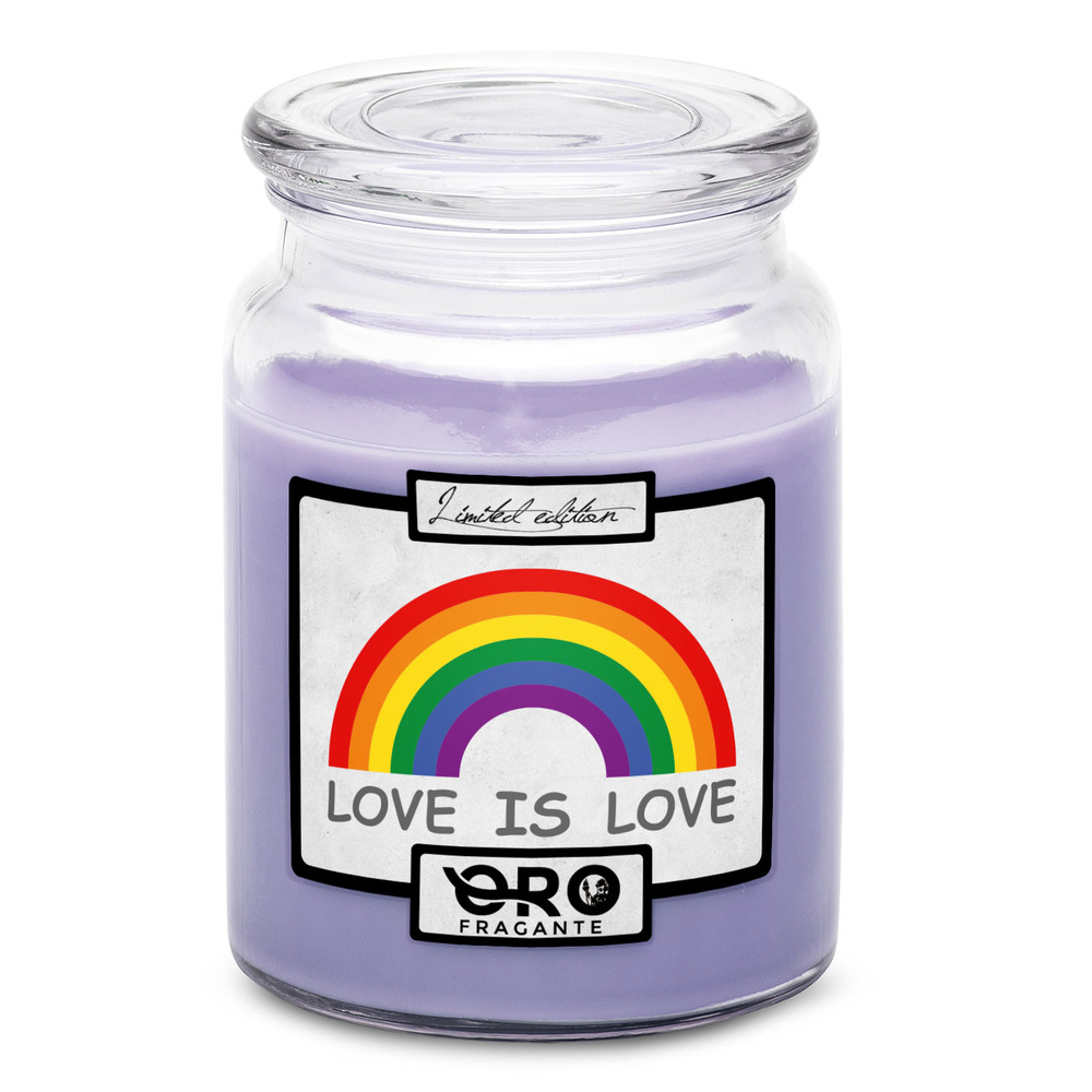Svíčka LGBT Rainbow (Vůně svíčky: Levandule)