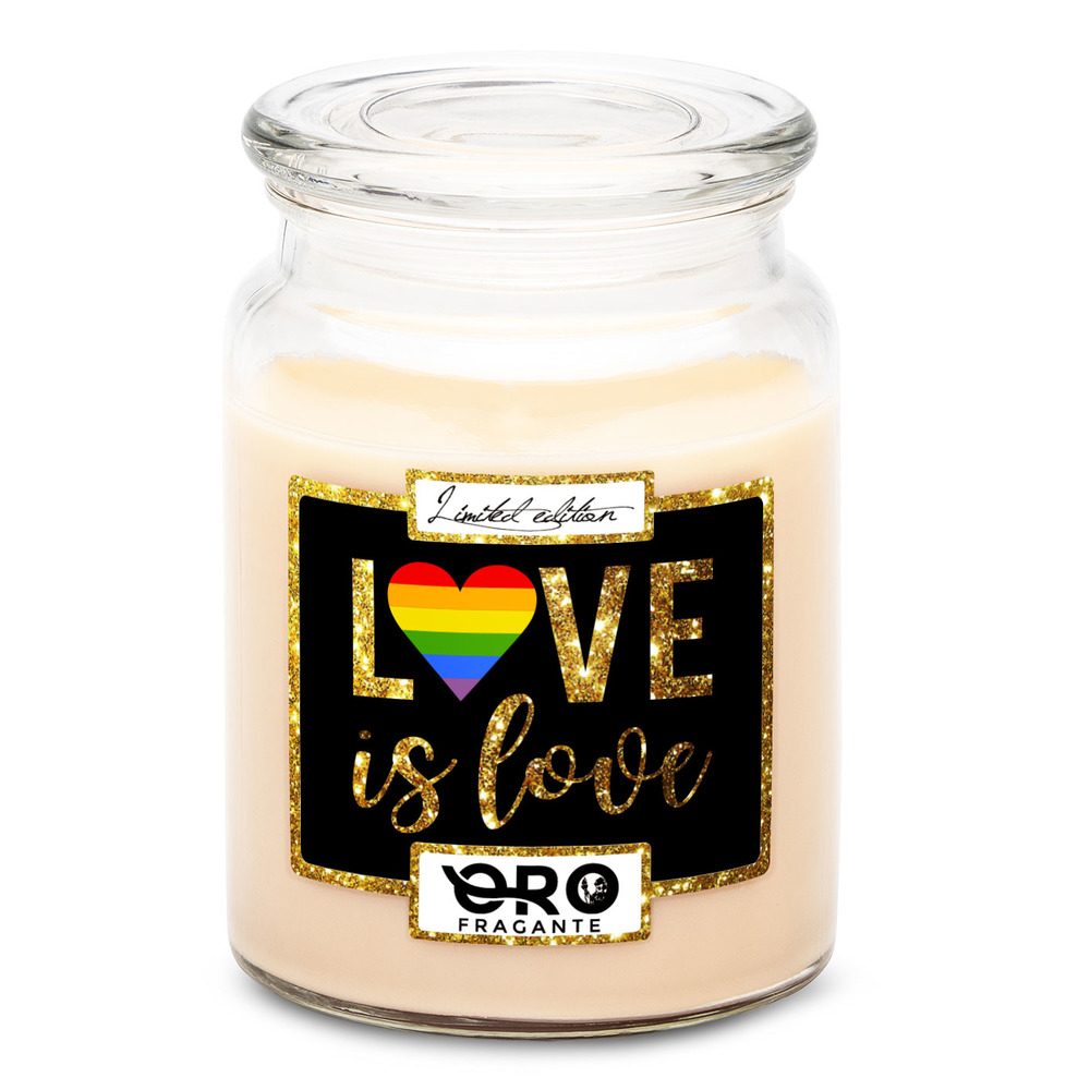Svíčka LGBT Love is love (Vůně svíčky: Vanilka)