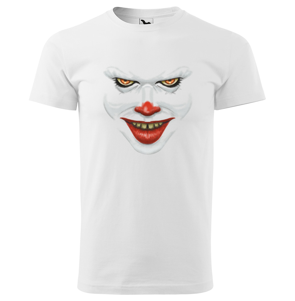 Tričko Clown (Velikost: XS, Typ: pro muže, Barva trička: Bílá)