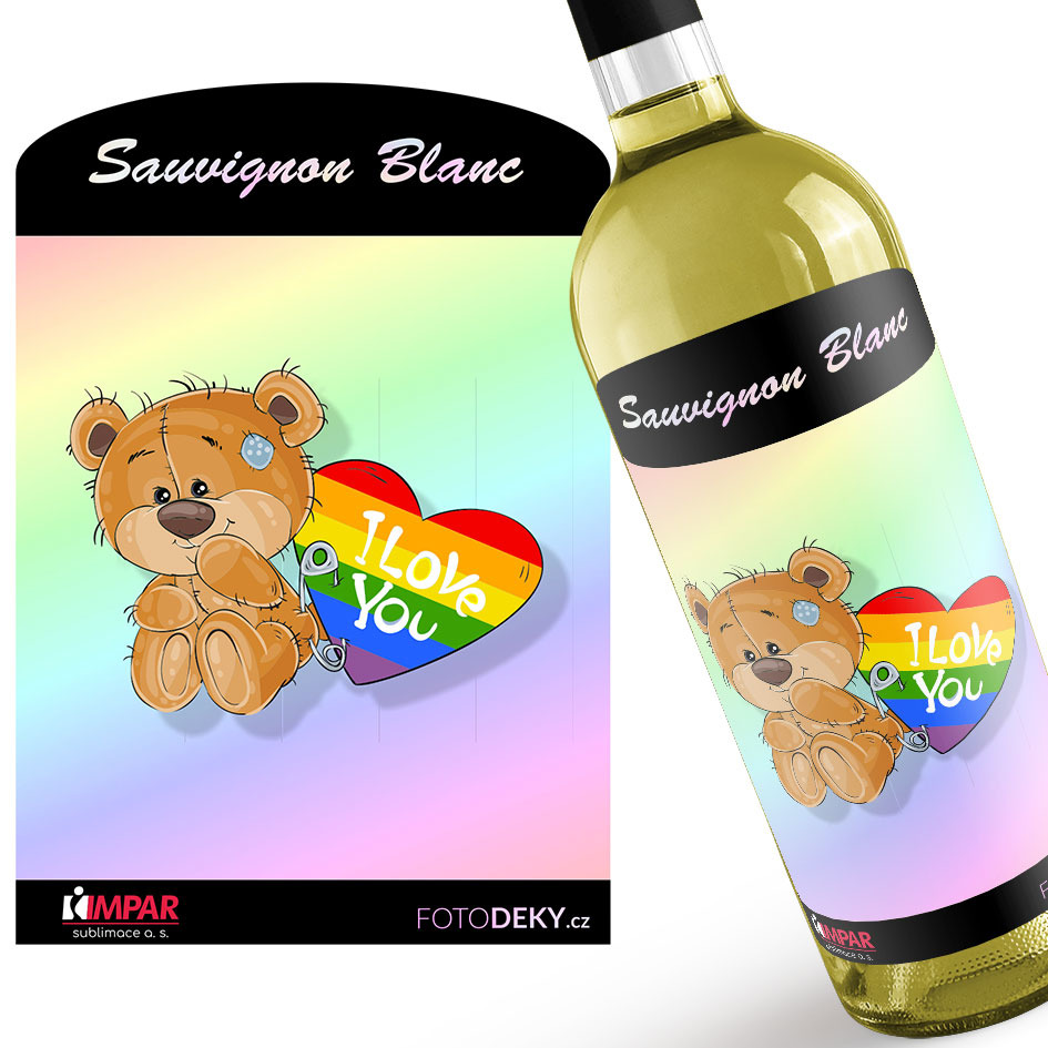 Víno LGBT I love you (Druh Vína: Bílé víno)
