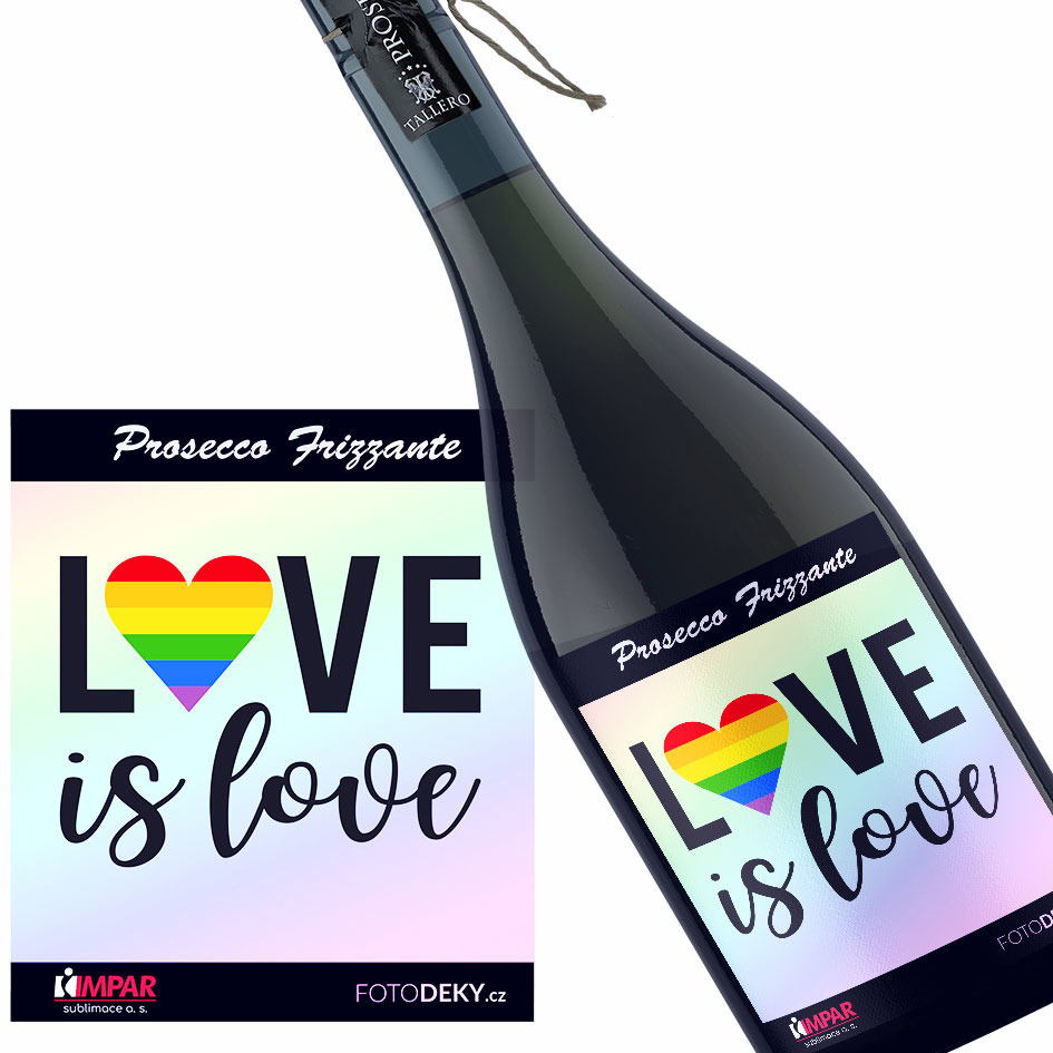 Levně Víno LGBT Love is love (Druh Vína: Prosecco)