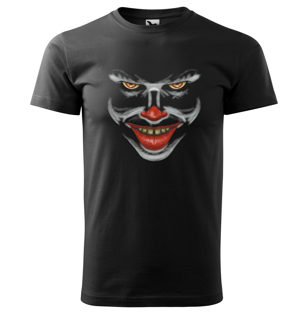 Pánské tričko Clown (Velikost: XS, Barva trička: Černá)