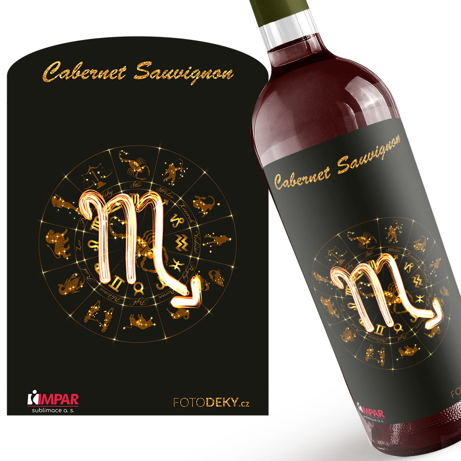 Víno Symbol znamení - Štír (23.10. - 22.11.) (Druh Vína: Červené víno)