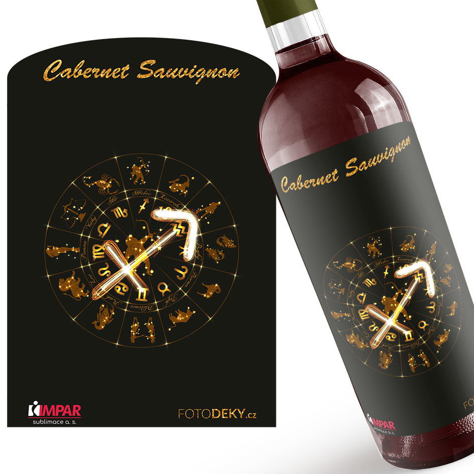 Víno Symbol znamení - Střelec (23.11. - 21.12.) (Druh Vína: Červené víno)