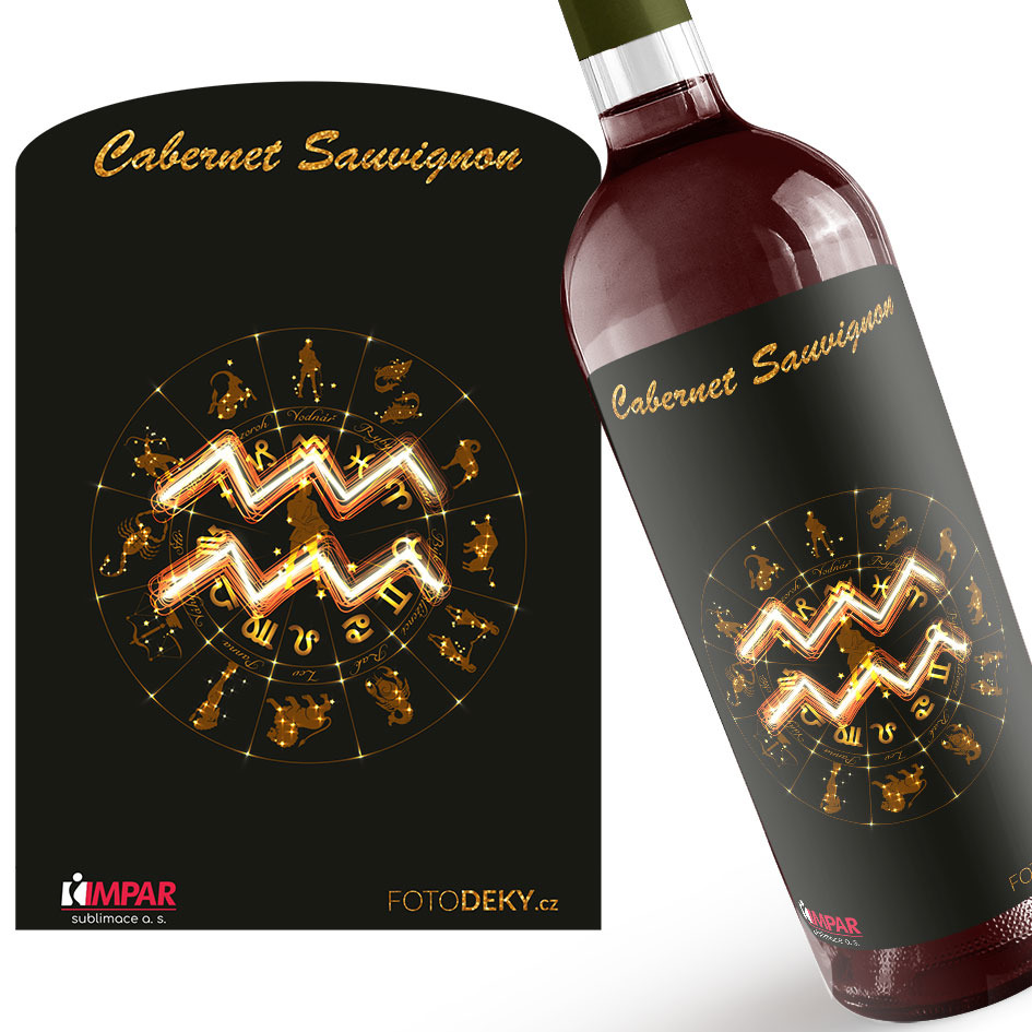 Víno Symbol znamení - Vodnář (21.1. - 20.2.) (Druh Vína: Červené víno)