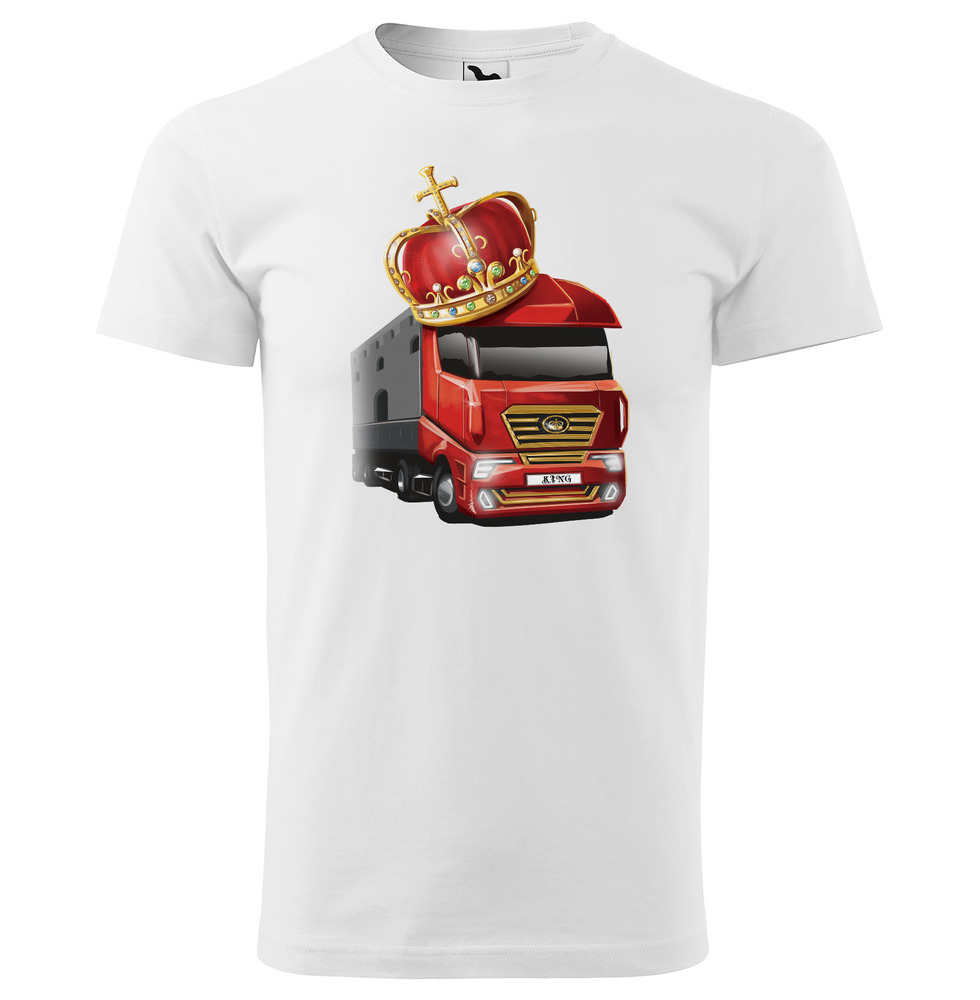 Tričko Král silnic - pánské (Velikost: XS, Barva trička: Bílá)