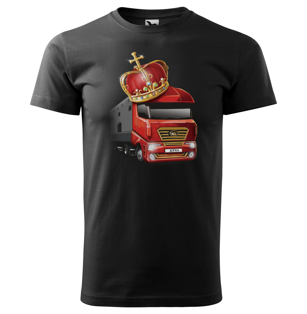 Tričko Král silnic - pánské (Velikost: XS, Barva trička: Černá)