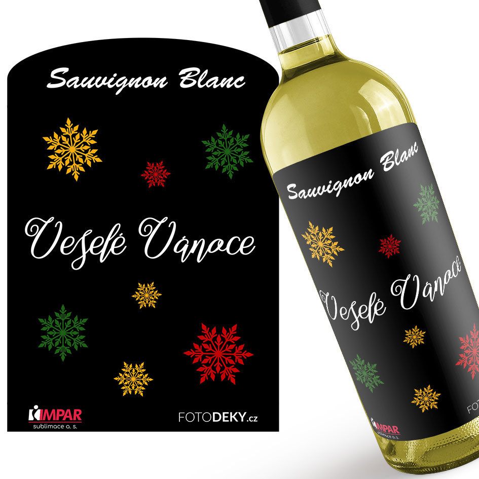 Víno Veselé Vánoce – vločky (Druh Vína: Bílé víno)