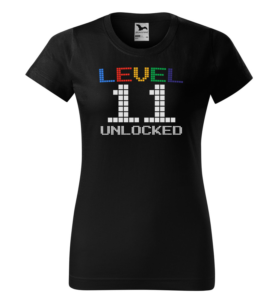 Tričko Level Unlocked (dámské) (věk: 11)