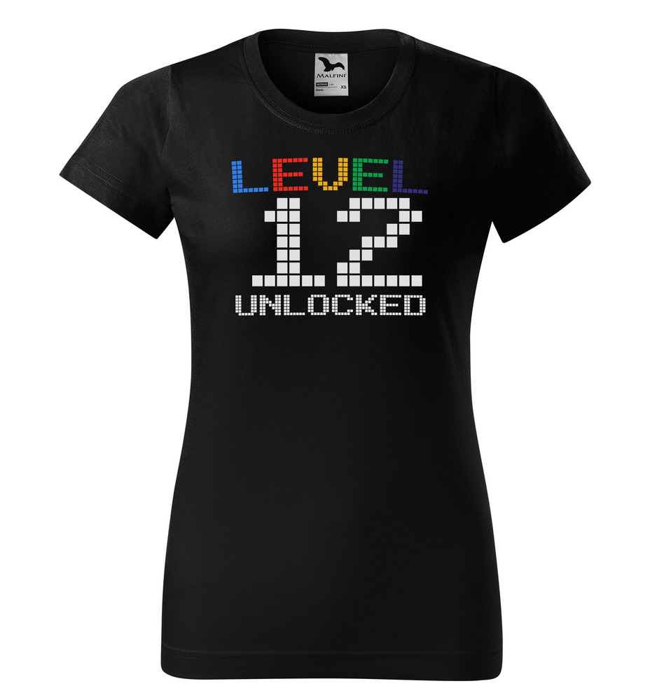 Tričko Level Unlocked (dámské) (věk: 12)