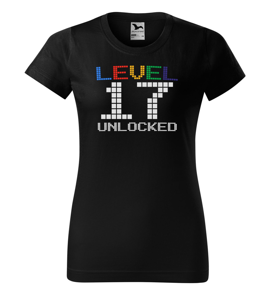 Tričko Level Unlocked (dámské) (věk: 17)