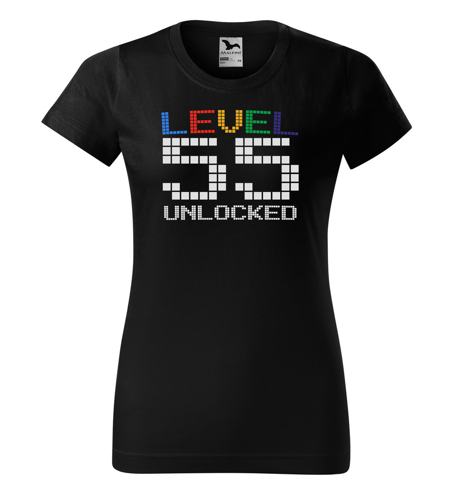 Tričko Level Unlocked (dámské) (věk: 54)