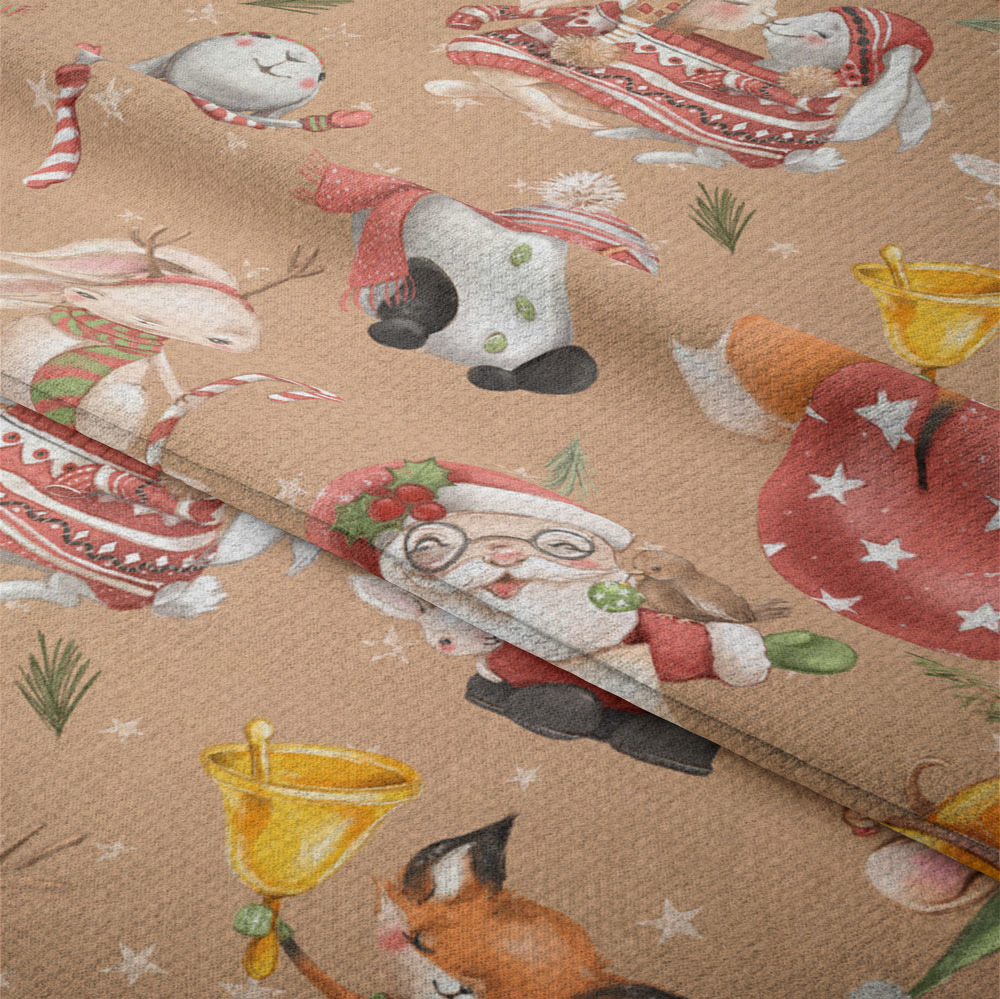 Nepromokavá tkanina – Vánoční zvířátka
