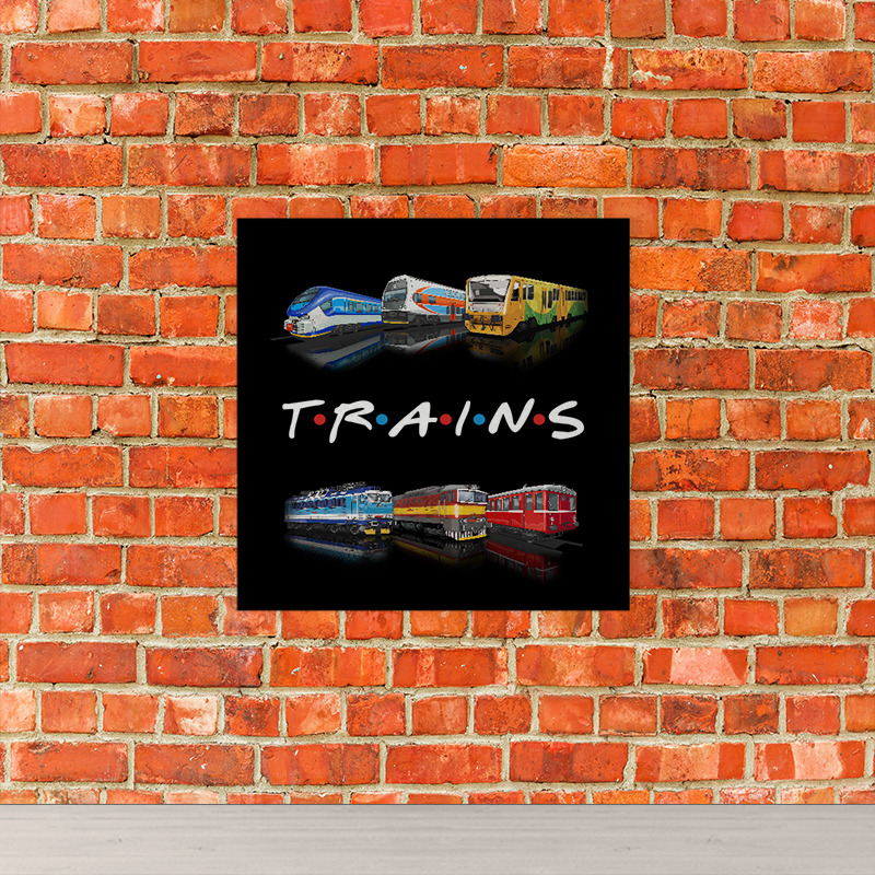 Obraz Trains (Rozměr obrazu: 70x70)