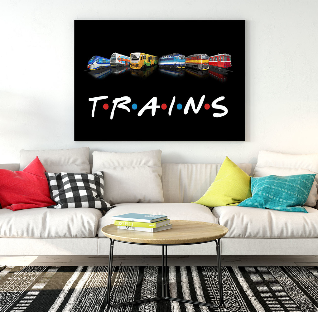 Obraz Trains (Rozměr obrazu: 120x80)