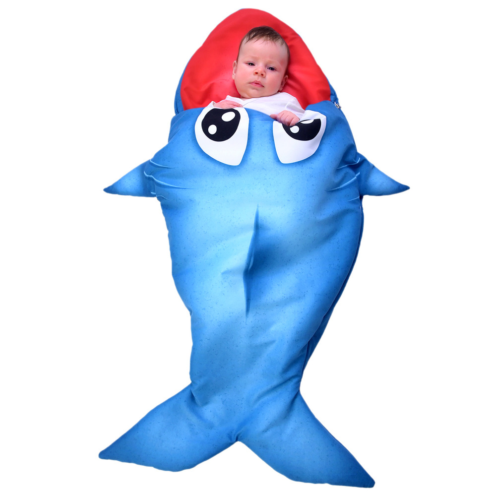 Levně Spacák Žralok – modrý