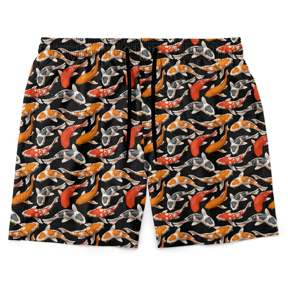 Pánské plavky short – Koi kapři (Velikost: M)