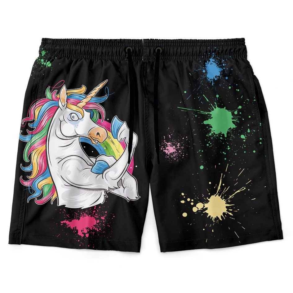 Pánské plavky short – Unicorn (Velikost: 2XL)