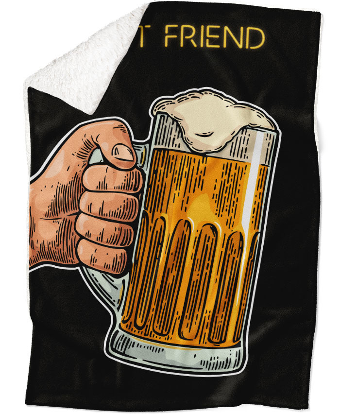 Levně Deka Beer friend (Podšití beránkem: ANO)