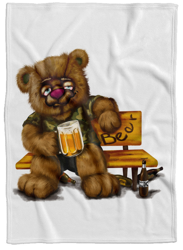 Deka Medvěd alkoholik (Podšití beránkem: NE)