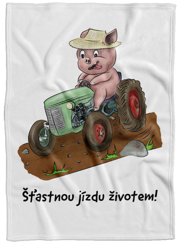 Deka Prasátko a traktor (Podšití beránkem: NE)