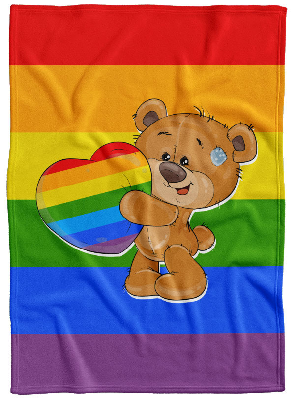 Levně Deka LGBT Bear (Podšití beránkem: NE)