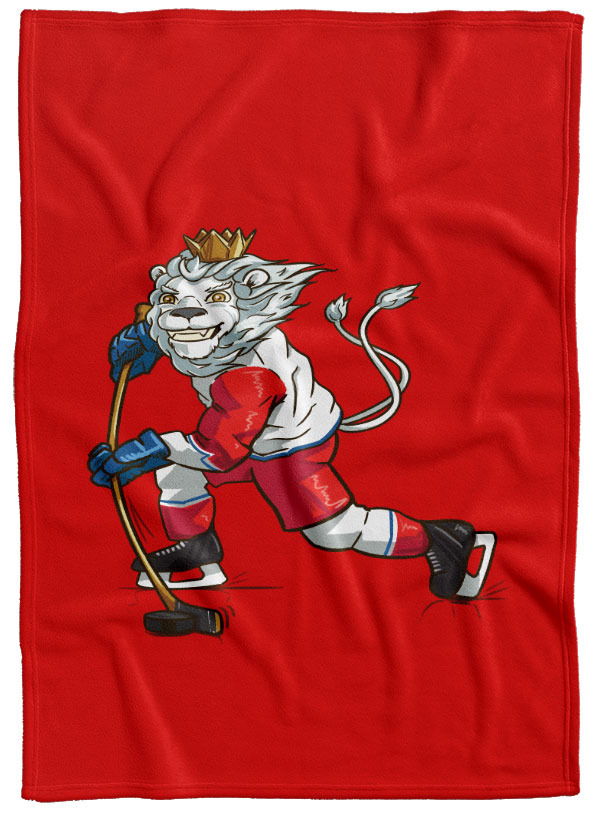 Levně Deka Hokejový lev (Podšití beránkem: NE)