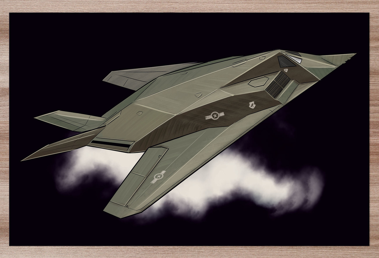 Prostírání F-117 Nighthawk