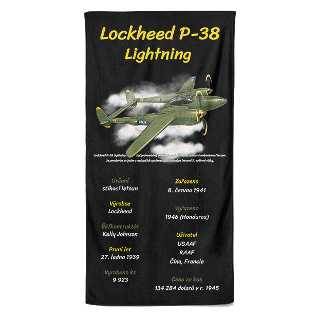 Levně Osuška Lockheed P-38 Lightning