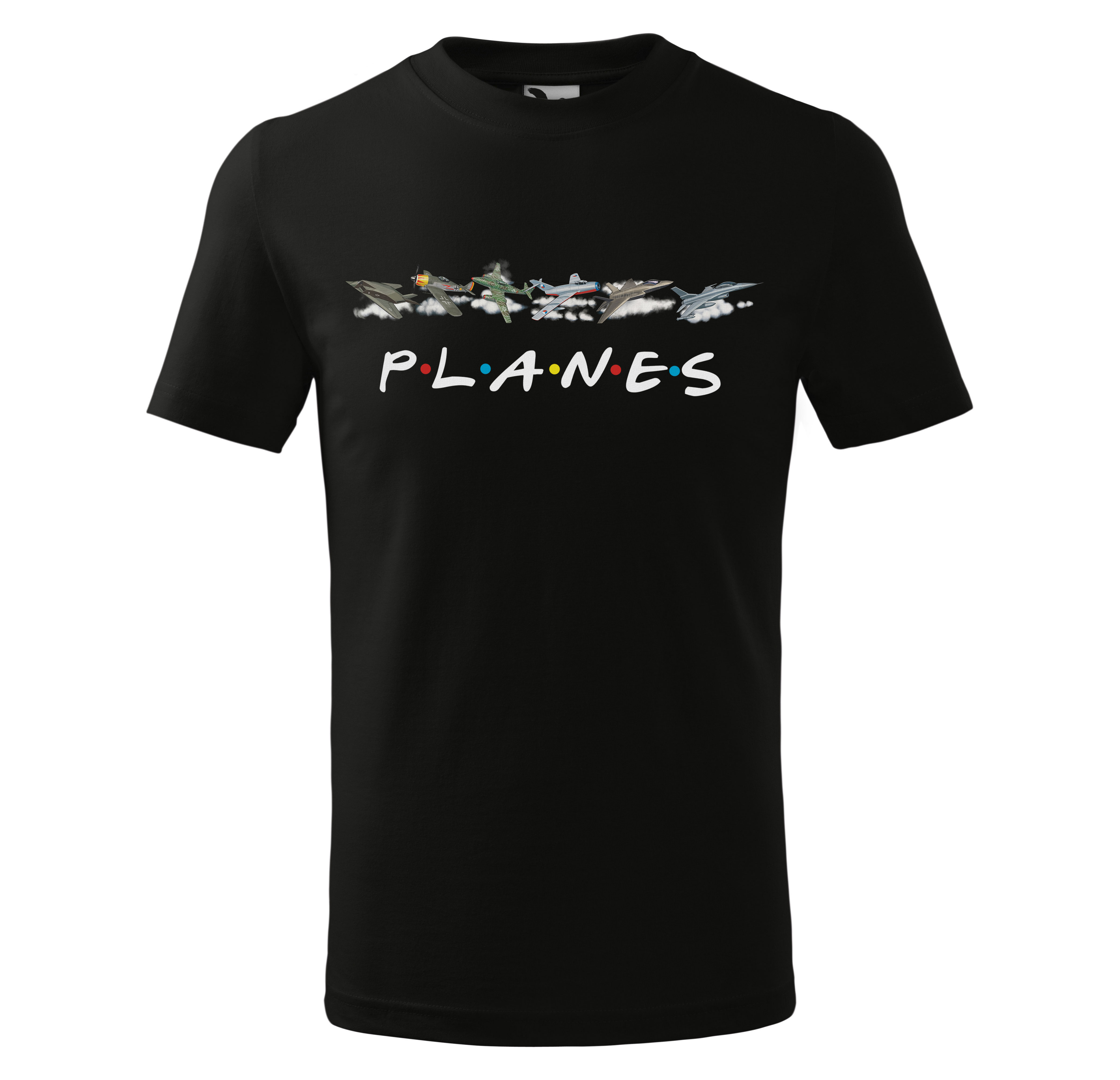 Tričko Planes - dětské (Velikost: 110, Barva trička: Černá)