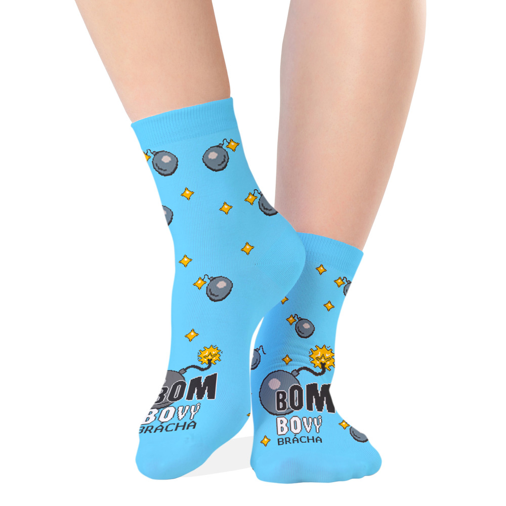 Ponožky Bombový brácha (Velikost: 43-46)