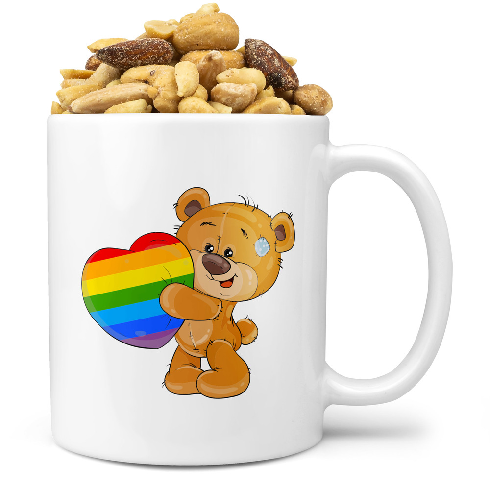 Levně Hrnek LGBT Bear (Náplň hrníčku: Směs slaných oříšků)