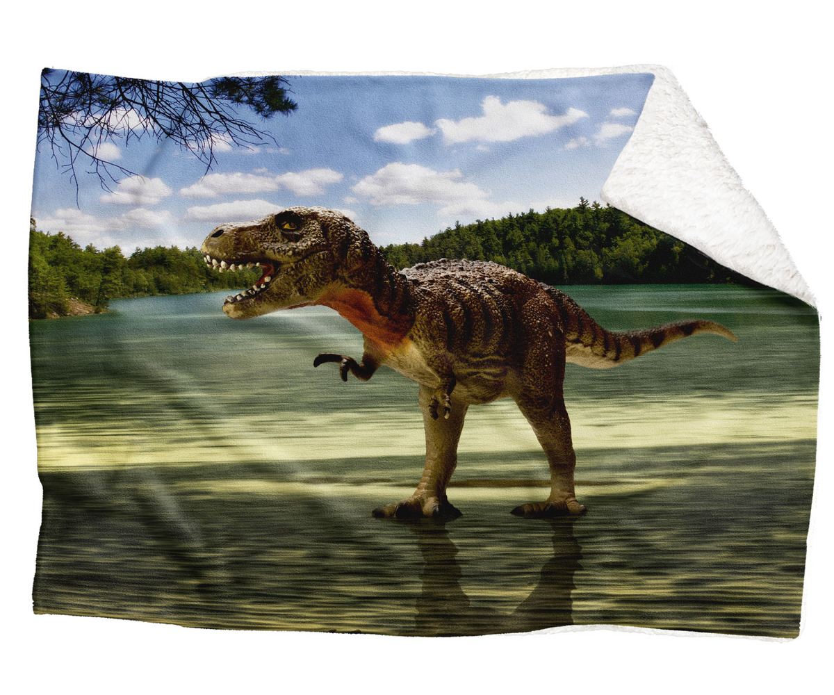 IMPAR Fleecová deka Tyrannosaurus 150x120 cm (Rozměr : 150 x 120 cm, Podšití beránkem: ANO)