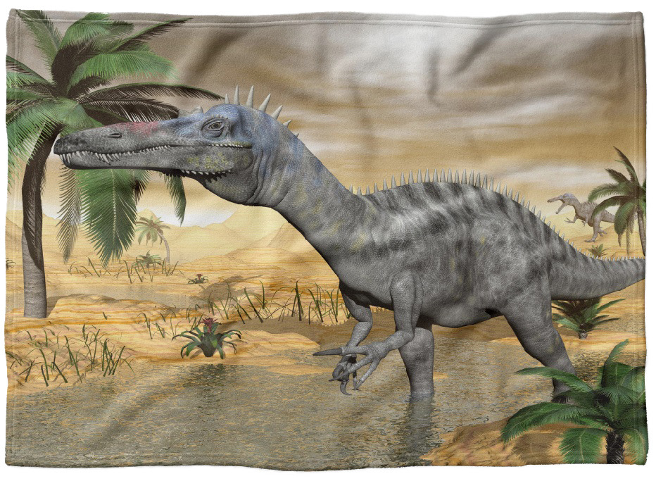 IMPAR Fleecová deka Dinosaurus 150x120 cm (Rozměr : 150 x 120 cm, Podšití beránkem: NE)