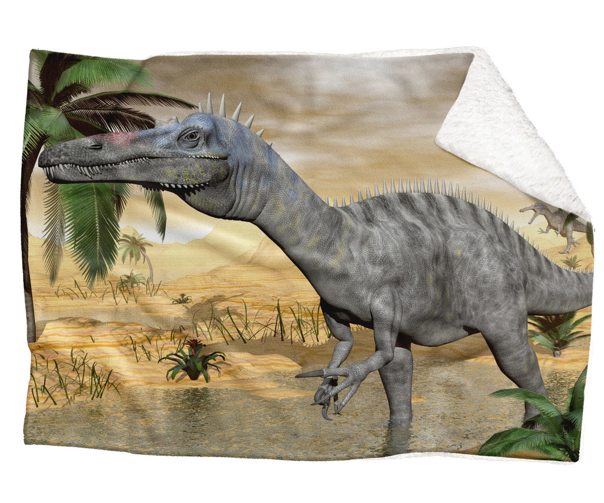 IMPAR Fleecová deka Dinosaurus 150x120 cm (Rozměr : 150 x 120 cm, Podšití beránkem: ANO)