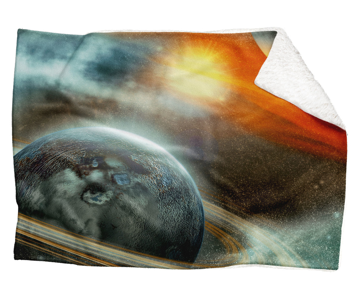 IMPAR Fleecová deka Vesmír 3 150x120 cm (Rozměr : 200 x 140 cm, Podšití beránkem: ANO)