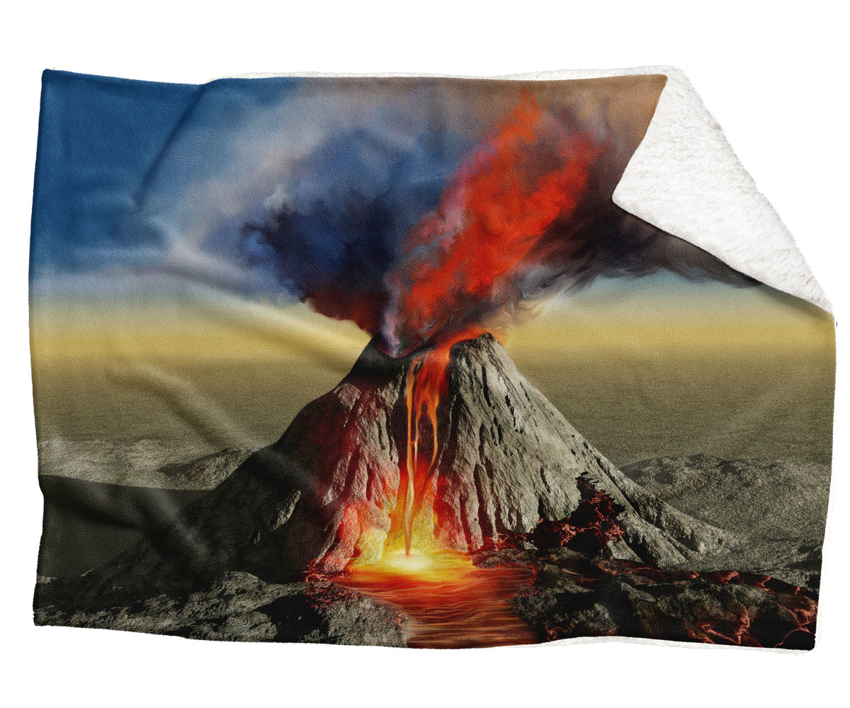 IMPAR Fleecová deka Sopka 150x120 cm (Rozměr : 200 x 140 cm, Podšití beránkem: ANO)