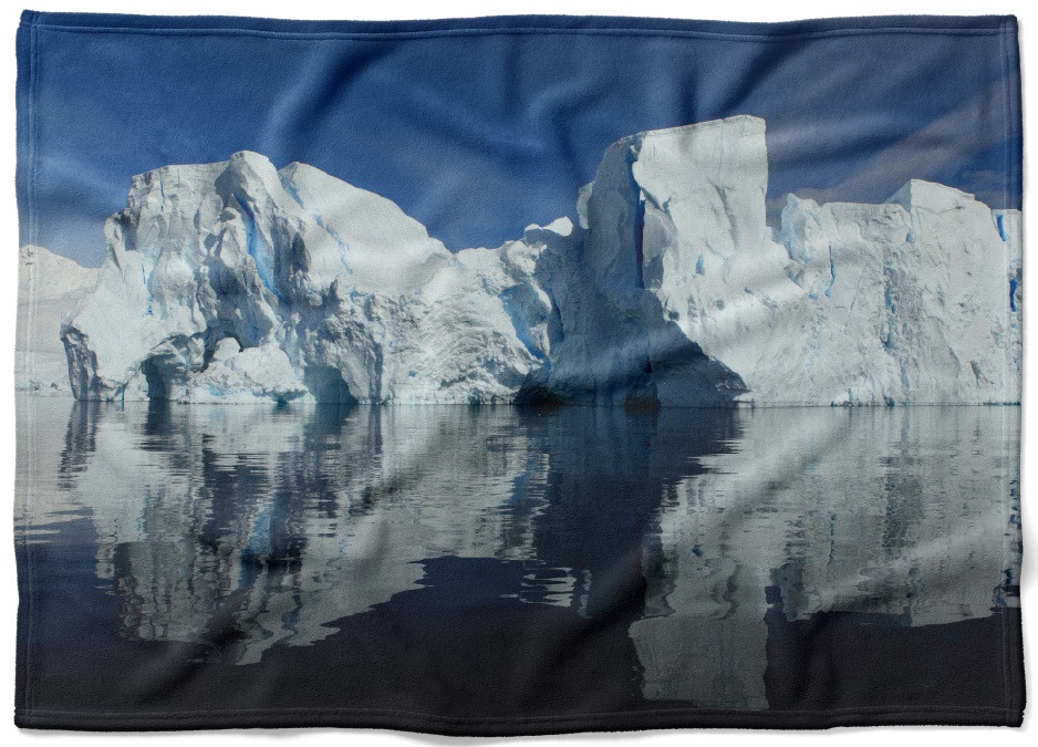 IMPAR Fleecová deka Ledovec 150x120 cm (Rozměr : 150 x 120 cm, Podšití beránkem: NE)