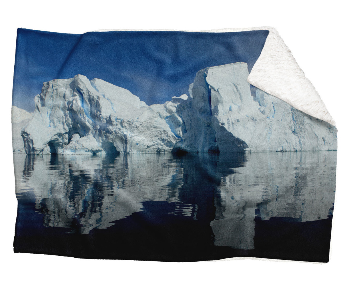 IMPAR Fleecová deka Ledovec 150x120 cm (Rozměr : 200 x 140 cm, Podšití beránkem: ANO)