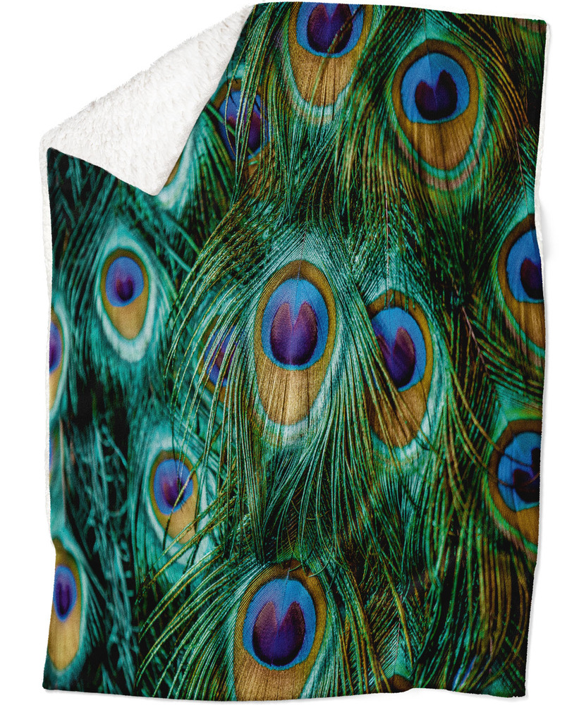 IMPAR Fleecová deka Paví oko 150x120 cm (Rozměr : 150 x 120 cm, Podšití beránkem: ANO)