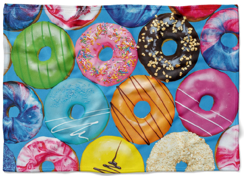 Deka Donuts (Rozměr : 200 x 140 cm, Podšití beránkem: NE)