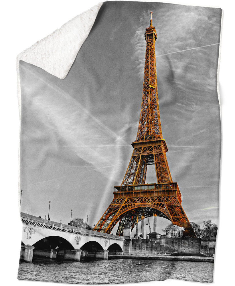 Deka Paříž (Rozměr : 200 x 140 cm, Podšití beránkem: ANO)