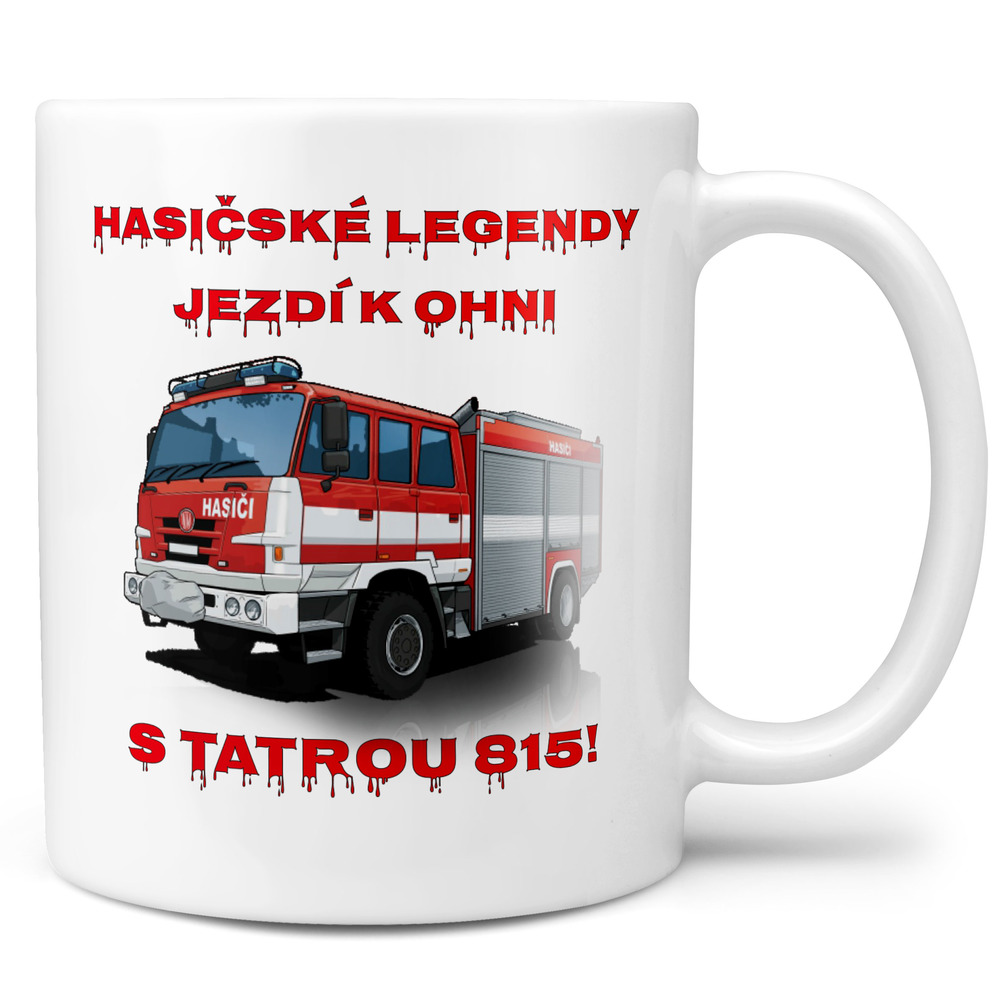 Hrnek Hasičské legendy – Tatra 815 (Náplň hrníčku: Žádná)