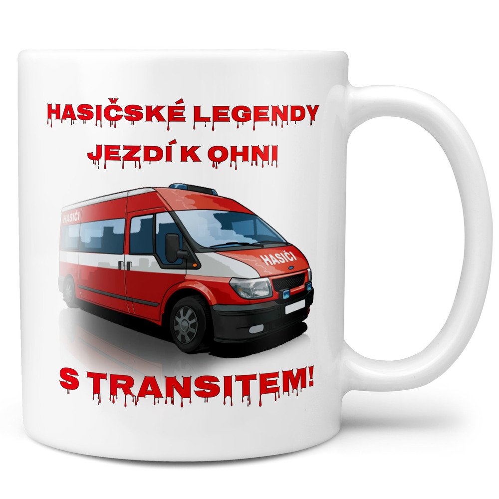 Hrnek Hasičské legendy – Transit (Náplň hrníčku: Žádná)