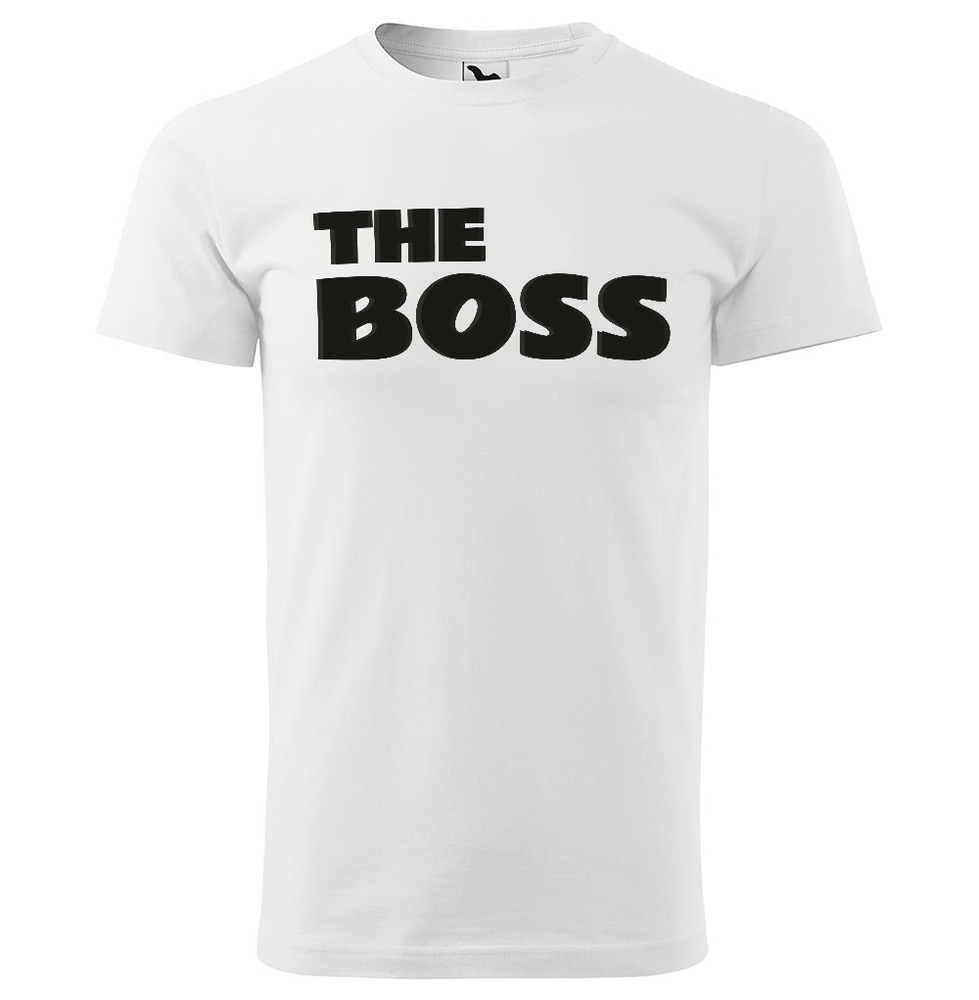 Tričko The Boss - pánské (Velikost: L, Barva trička: Bílá)