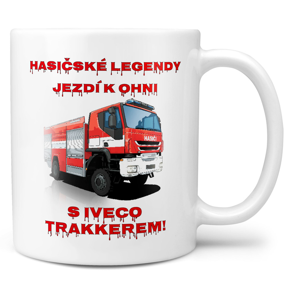 Hrnek Hasičské legendy – IVECO Trakker (Náplň hrníčku: Žádná)