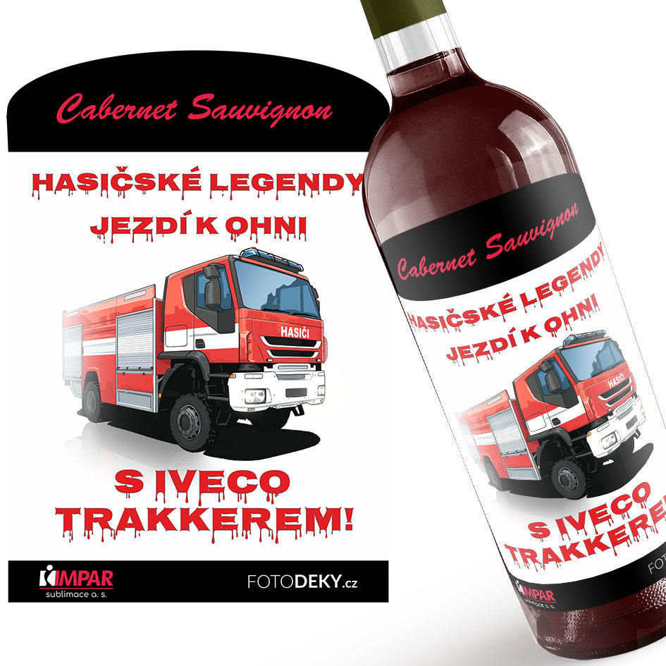 Víno Hasičské legendy – IVECO Trakker (Druh Vína: Červené víno)